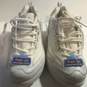 Skechers Shape Ups Women's Size 8 White Leather